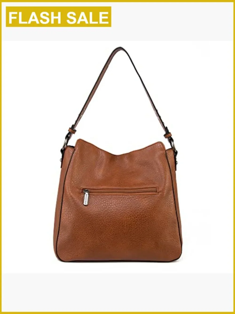 Vegan Leather Hobo Bag with Guitar Strap - Large Capacity Top Handle Satchel